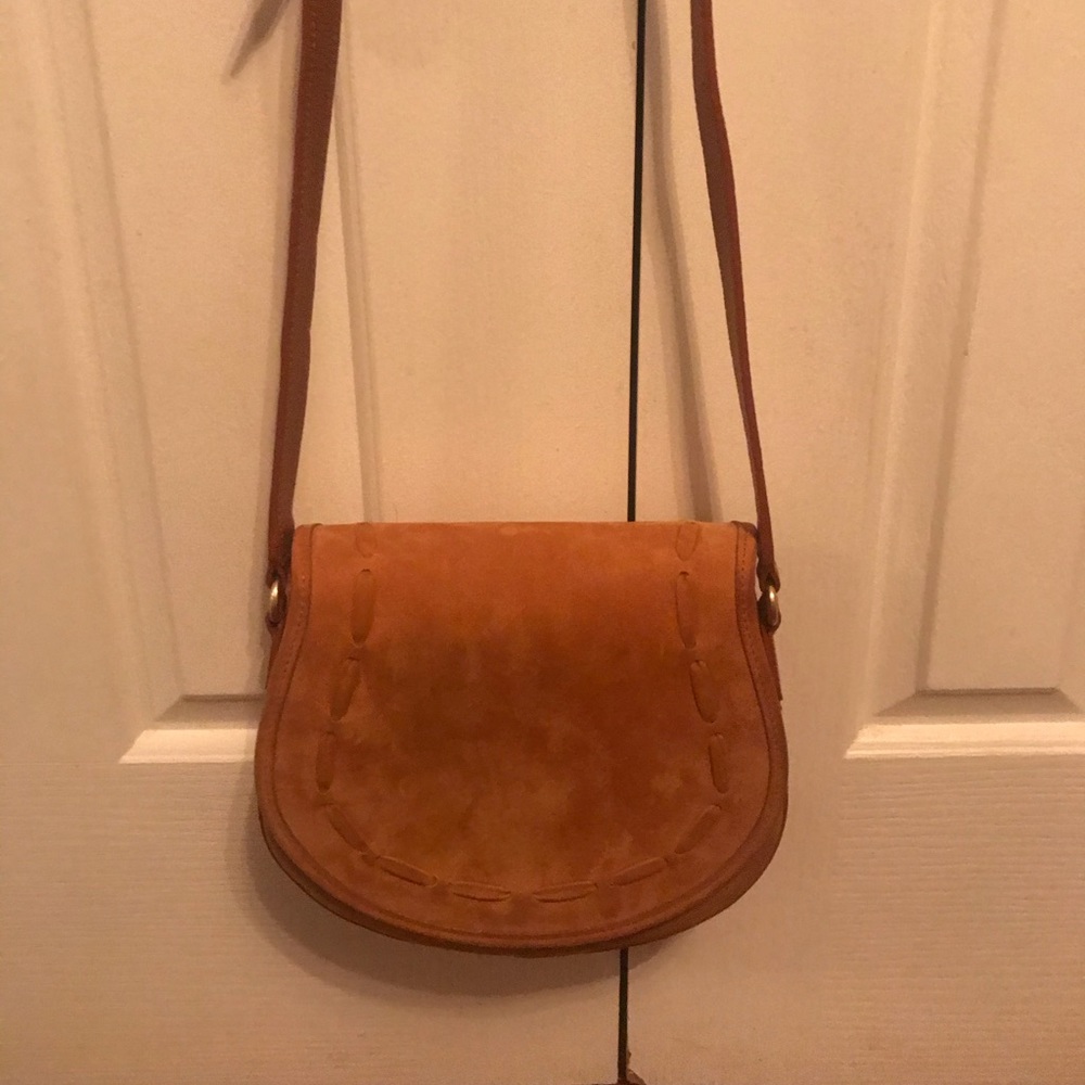 GiGi New York Jenni Saddle Bag in Suede